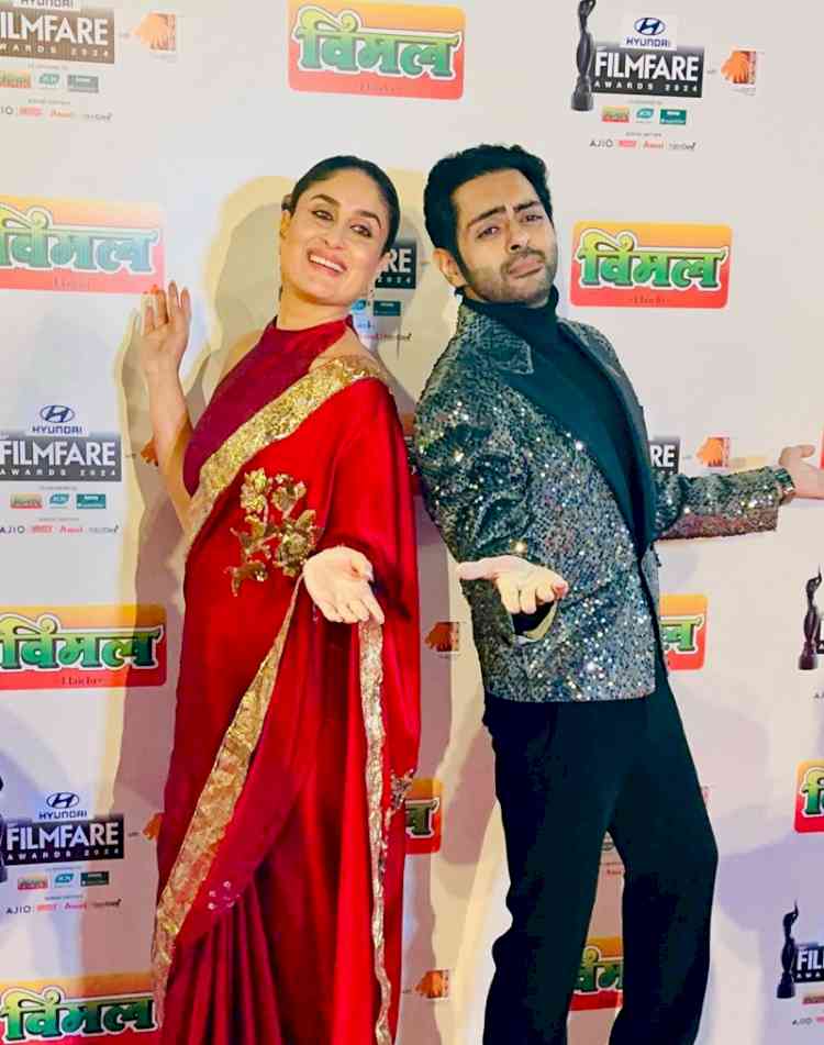 Karan Singh Chhabra – Emcee at the red carpet of Filmfare awards – Dances with Kareena Kapoor Khan