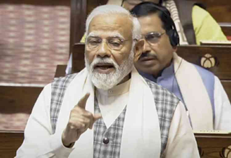 In RS address, PM Modi takes jibe at Kharge over '400 par' statement