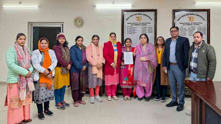 BPS Mahila Vishwavidyalaya student secures internship