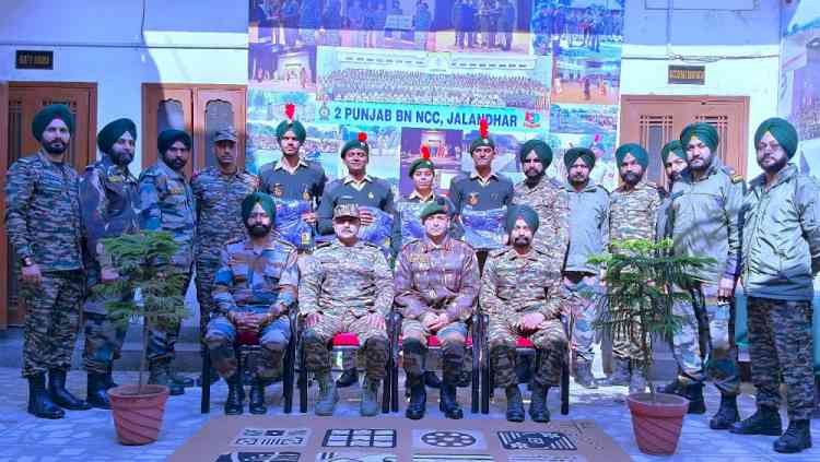 Participating Cadets in Republic Day Delhi felicitated in NCC Battalion