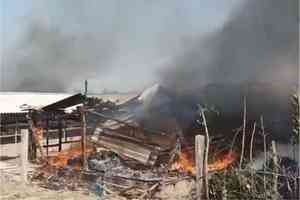 Tension escalates in Sandeshkhali as women protesters burn down TMC leader’s poultry farm