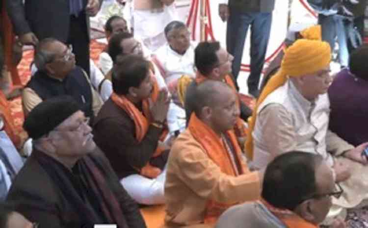 UP legislators offer prayers at Ram temple in Ayodhya, SP MLAs stay away