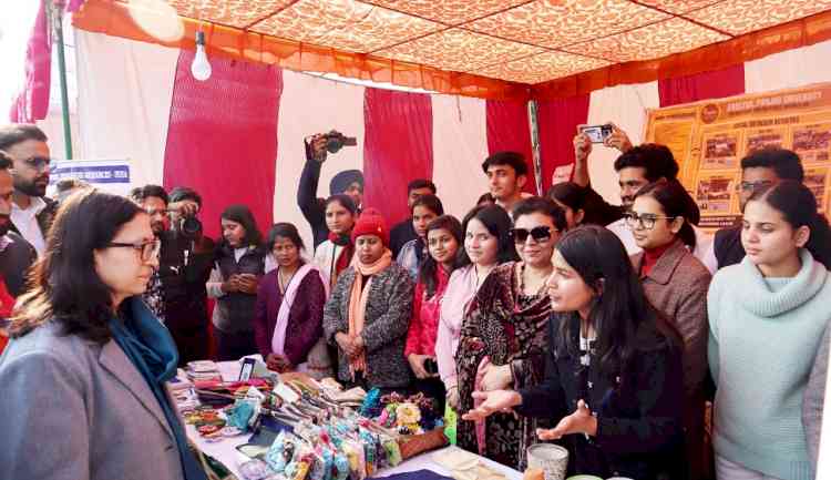 Impactful stall by Enactus Team during 13th Rose Festival of Panjab University