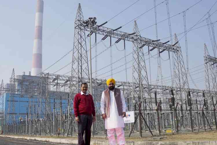 Punjab creates new history as Bhagwant Mann and Arvind Kejriwal dedicates Sri Guru Amar Dass thermal power plant to masses 