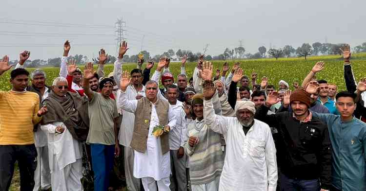 सरकार से बर्बाद फसलों की स्पेशल गिरदावरी कर समुचित मुआवजा देने की मांग की किसान नेता राजू मान ने