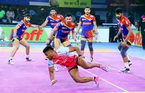 PKL 10: Arjun Deshwal's 20 points help Jaipur Pink Panthers beat U.P. Yoddhas, reach semis