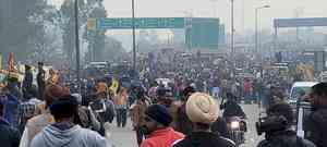 Protesting farmers damage barricades at Shambhu border