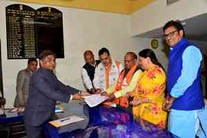 RS polls: Accompanied by party big-wigs, 2 BJP candidates file nomination in Raj 
