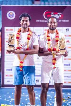 Bengaluru Open: Myneni/Ramkumar clinches doubles title after Nagal crashes out