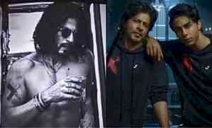 SRK flaunts ripped physique as he goes shirtless in Aryan Khan's ad