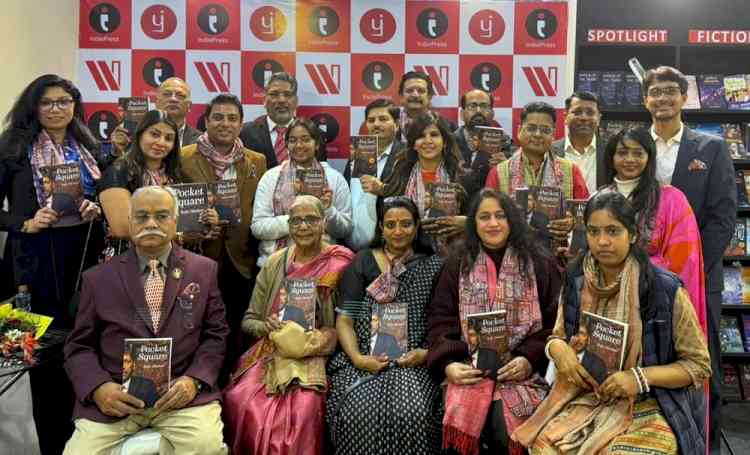 Security Expert, Prof. (Dr.) Rajiv Mathur unveils his book “Pocket Square” at World Book Fair