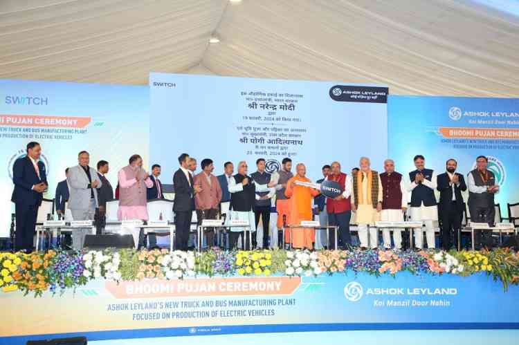 Ashok Leyland lays foundation stone for greenfield plant focused on clean mobility  