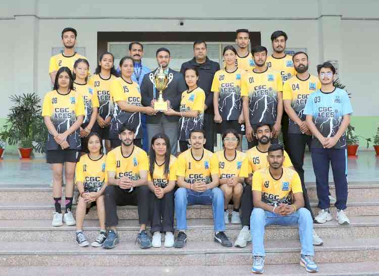 CGC Jhanjeri’s boys and girls Volleyball Teams make history with gold medal victory