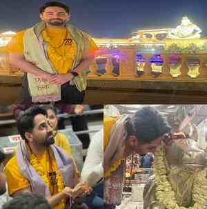 Ayushmann Khurrana seeks blessings at Mahakaleshwar Temple