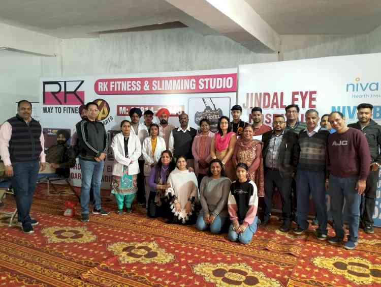 RK Fitness and Slimming Studio organises free medical checkup and blood donation camp