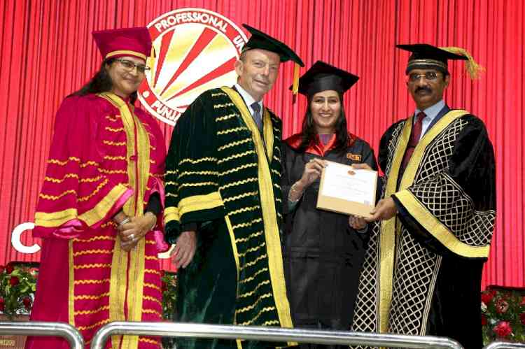 LPU celebrated its 11th annual Convocation with former Australian Prime Minister Tony Abbott as the Chief Guest