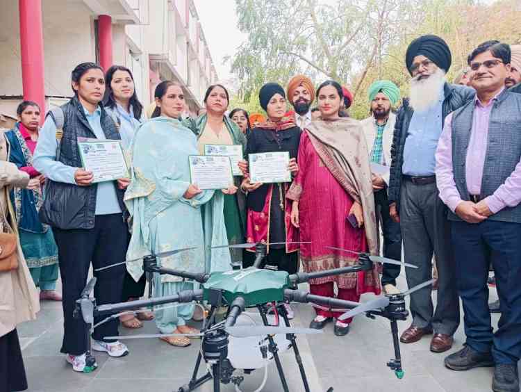 DC hands over drones to four trained women pilots