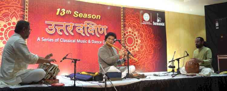 Uttar Dakshin's Classical Concert Series held at JNAFAU featuring Rakesh Chaurasia, this year’s Grammy Award Winner along with others
