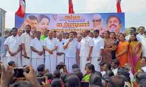 AIADMK conducts protests against drug menace in TN