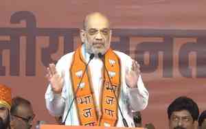 HM Amit Shah kickstarts BJP campaign; rips political dynasties, Maha Oppn leaders