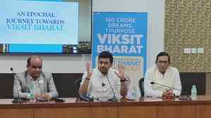 BJP MP Tejasvi Surya interacts with students, urges them to become Viksit Bharat ambassadors