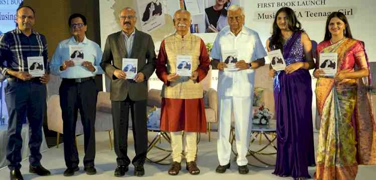 Musing of a Teenage Girl, a poetry book authored by a 14 years girl Sanjana Somavarapu released