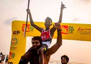 Indian trio of Raju-Akash-Praveen win the junior category race of India Paddle Festival