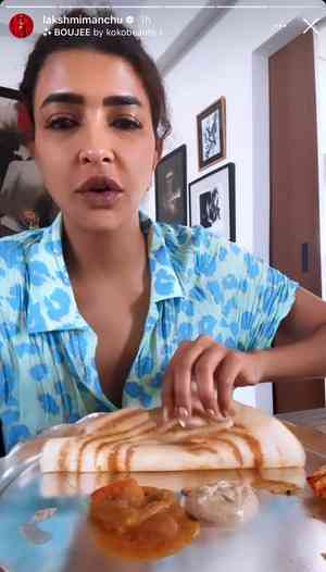 Lakshmi Manchu has a ‘Happy Sunday' with crispy dosa and sambar