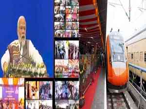 PM Modi flags off second Secunderabad-Vizag Vande Bharat Express 