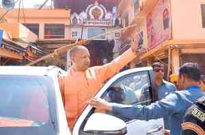 Yogi Adityanath visits Ayodhya to oversee preparations for Ram Navami