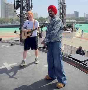 'ONE LOVE': Diljit shares video with Ed Sheeran from concert stage