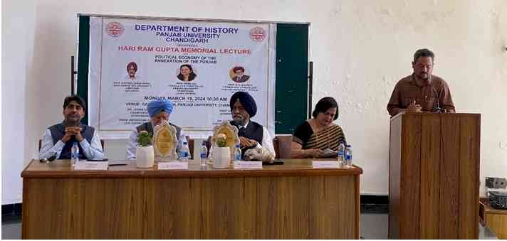 Department of History, Panjab University organized “Hari Ram Gupta Memorial Lecture”