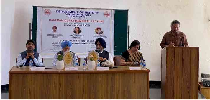 Department of History, Panjab University organized “Hari Ram Gupta Memorial Lecture” 