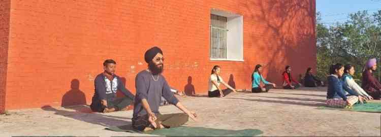 NSS Unit of PAU-College of Agriculture Ballowal Saunkhri hosts Invigorating Yoga Session for student wellness