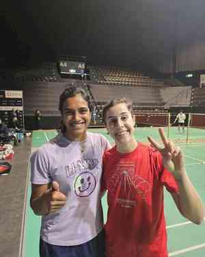 P.V. Sindhu shares off-court smile and friendship with Carolina Marin