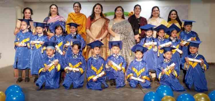 Graduation Ceremony of class UKG and V held at Apeejay School