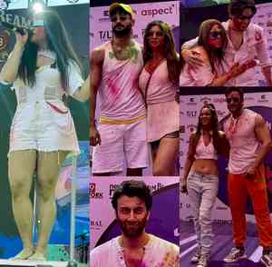 Nikhita Gandhi, Shalin Bhanot, Sargun Mehta, Ravi Dubey soak in Holi spirit at Dunk Fest