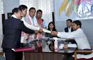 Union Minister Sarbananda Sonowal files nomination from Assam's Dibrugarh