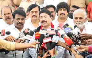 DMK leader, ex-Union Min Dayanidhi Maran files nomination for Chennai Central 