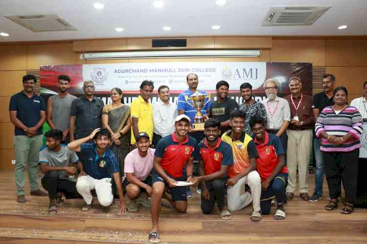 A.M. Jain College concludes 11th edition of Padma Shri Mohunmull Chordia Gold Cup Cricket Tournament