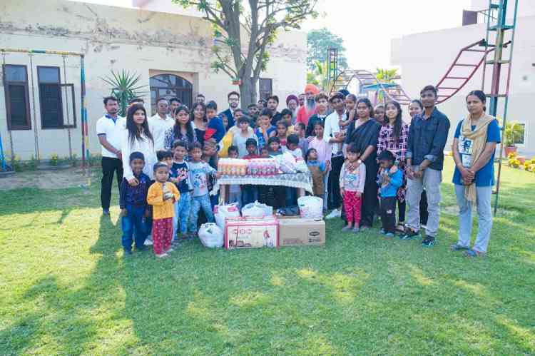 CT University's Givers Club organizes Visit to SGB BAL GHAR, Spreading joy and essential provisions