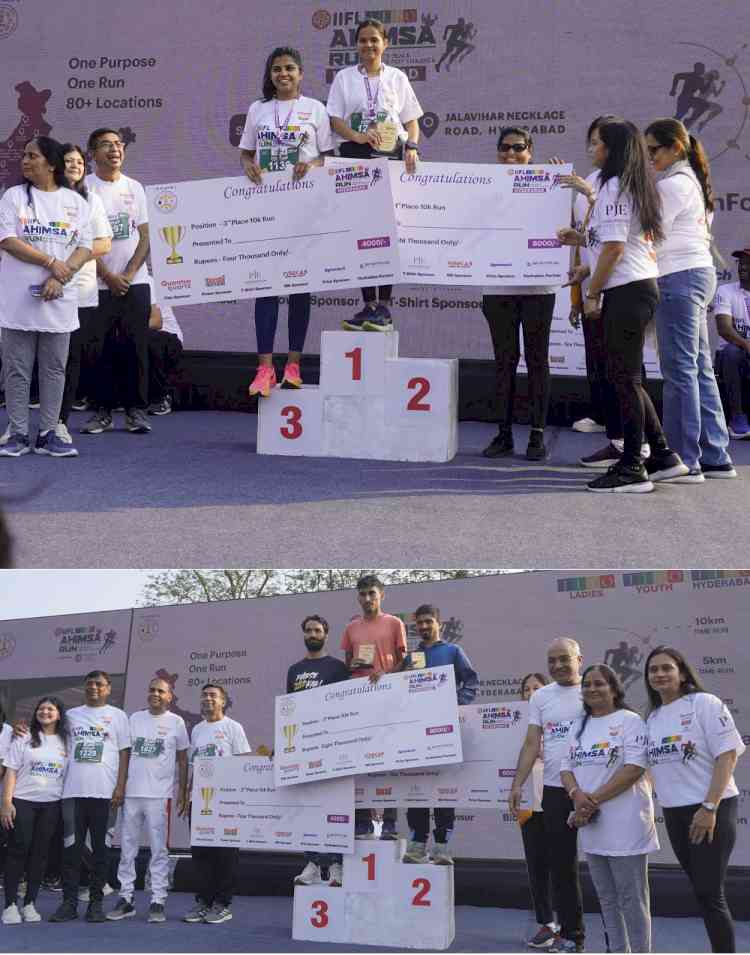 2000 participated in 2nd Edition of IIFL JITO Ahimsa Run for peace and for non-violence