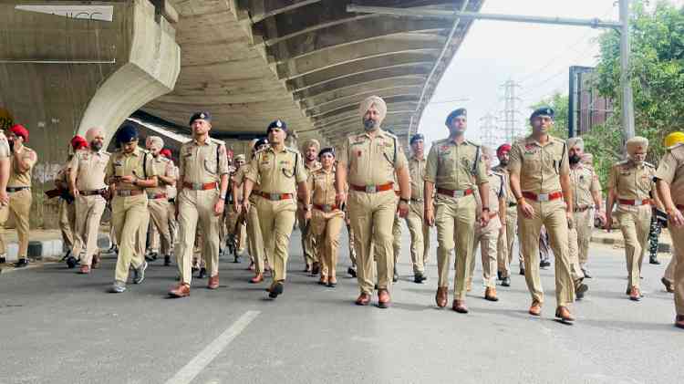 Flag March regarding Lok Sabha elections conducted 