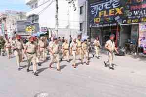 Ahead of polls, security forces carry out flag marches in Punjab