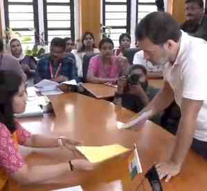 Rahul Gandhi files nomination, says 'mystified by love, affection of Wayanad people'