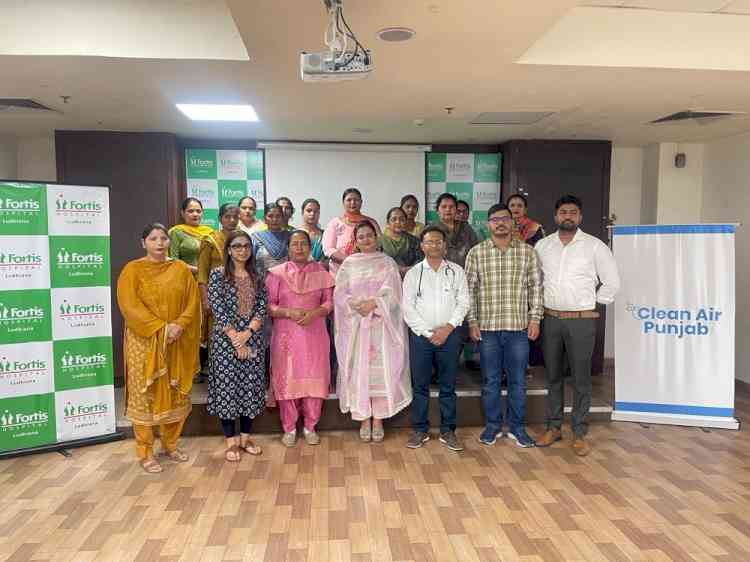 Empowering Health Champions:  Clean Air Punjab and Fortis Hospital Ludhiana Equip ASHA Workers to Combat Air Pollution