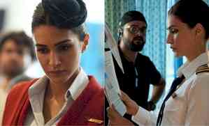 'Divya Rana' aka Kriti Sanon gives us a peek into her 'Crew' BTS looks