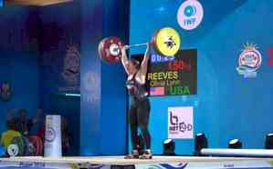 US weightlifter Reeves sweeps three golds at IWF World Cup