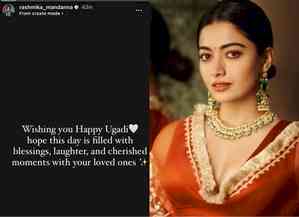 Rashmika's Ugadi greetings: 'This day is filled with blessings, laughter'