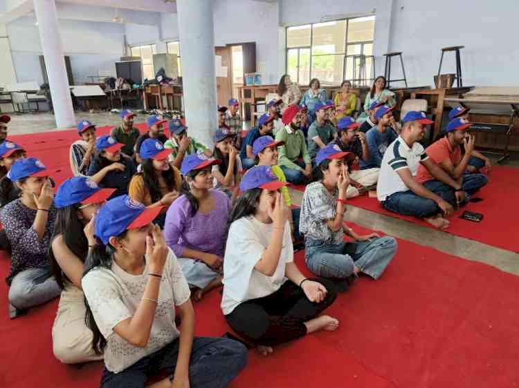 NSS Panjab University in collaboration with Dr.SSBUICET, PU organised meditation session